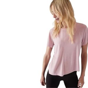 Athleta‎ Relaxed Tee Women’s Small Smoked Mauve